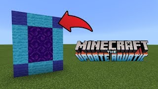 How To Make a Portal to the Aquatic Update Dimension in MCPE (Minecraft PE)