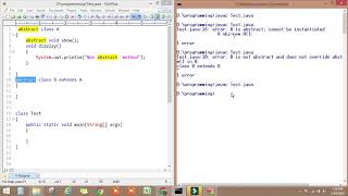 abstract class and method in Java Implementation Part 2