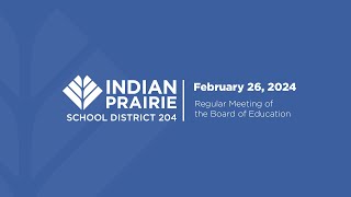 Board of Education Meeting 2/26/2024