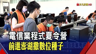 教國小童寫程式!電信業夏令營首前進澎湖 弭平城鄉數位落差｜非凡財經新聞｜20220823