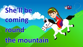She'll Be Coming Round The Mountain | Learn Transport Vehicles for Children
