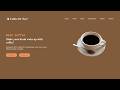 Modern Responsive Coffee Website Build | HTML CSS JS (Source Code Included) 📂