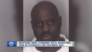 Redford man charged with shooting son