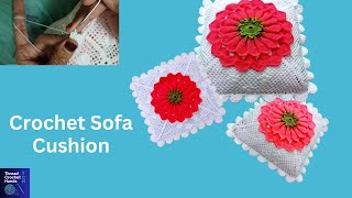 Easy Crochet Cushion/Pillow Cover for Sofa | Crochet Cushion Cover Tutorial