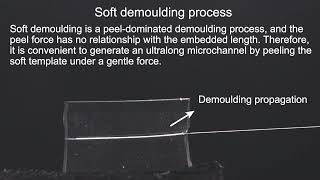 Demonstration of rigid demoulding and soft demoulding process