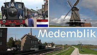 HOLLAND: Medemblik town, incl. heritage railway \u0026 windmill