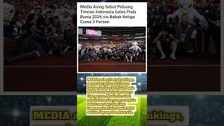 Media Asing Menyebut Peluang Timnas Indonesia Lolos Piala Dunia Hanya 3 Persen !!  #timnasindonesia