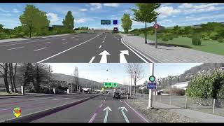 Obergrundstrasse detailed road 3D model for CarMaker