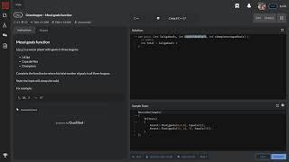 Codewars: Grasshopper - Messi goals