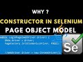 Why do we Need Constructor in Selenium Page Object Model Framework || Constructor in Selenium