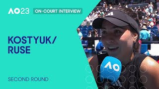 Kostyuk/Ruse On-Court Interview | Australian Open 2023 Second Round