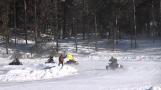 Sturbridge Ice Races 2.16.14 - Open Amateur Quads - Feature Event RESTART (Take 2)