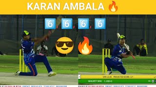 // Karan Ambala // Batting 🏏 4 Ball 4 Six // #cricket
