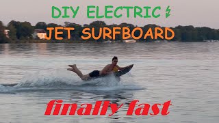 DIY Electric Jet Surfboard 🏄🏿 Finally fast after 2 years construction and testing