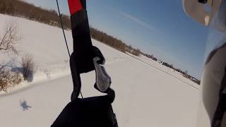 Winter Paramotor Tree Slalom