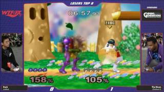 WTFOX 2: SSBM Singles - Duck (Samus) vs The Moon (Marth) - Losers Top 8 (Reupload)