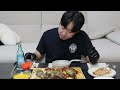 킹갓제너럴 타이거 새우장 먹방🦐 ft.찐전복장 king tiger soy sauce shrimp mukbang asmr eatingshow 리얼사운드 술먹방