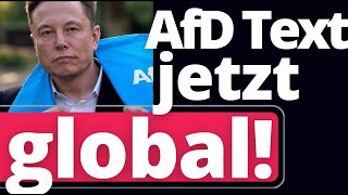 Brisante Wendung: AfD Beitrag von Elon Musk HINTERGRUND!