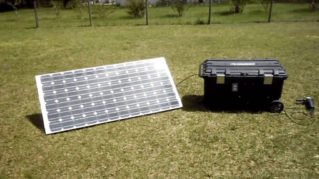 Diy Portable Solar Generator Youtube