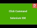 Selenium IDE Click command