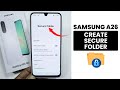 How to Create Secure Folder on Samsung A26 - Setup Secure Folder