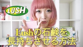 [English sub]どろどろ溶けちゃうLushの石鹸を長く綺麗に使い切る方法！/How to keep lush soap durability!