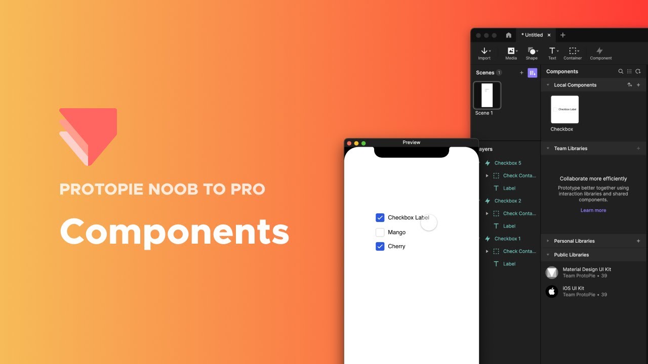 Protopie Using Components Youtube