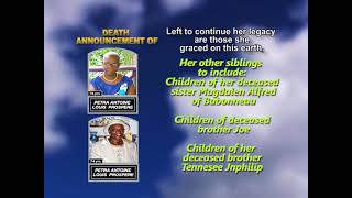 Petra Antoine Louis ~ Prospere Long Obituary