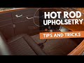 1932 Ford Roadster seat build and upholstery tip for the DIY guys.