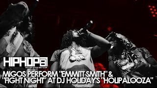 Migos Perform "Emmitt Smith" & "Fight Night" At DJ Holiday's Holipalooza