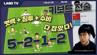 [라노의 전술노트] 컷백+침투+수비 다 잡은 키보드 전술 포메 가져왔습니다 5-2-1-2 #라노 #피파전술