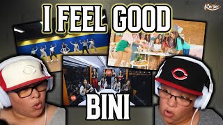 TWINS REACT TO BINI I FEEL GOOD | MV, Dance Practice, Wish Bus | WISH BUSSS 🥰🥰🥰 | #BINI