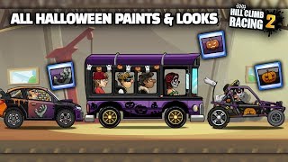 Hill Climb Racing 2 - ALL HALLOWEEN PAINTS AND LOOKS