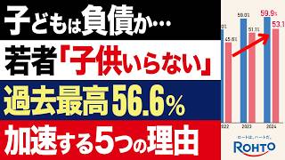 【2chニュース】真相…なぜ、日本の若者「子ども欲しくない」が過去最高の56.6％を更新したのか【時事ゆっくり】