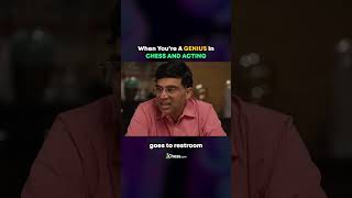 Oscar winning acting by Gukesh D ft. Praggnanandhaa! #Shorts #chess