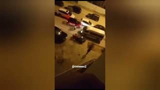 خطير❗(فيديو كامل) شجار لاعبين جزائريين توغاي و بلايلي مع مغني راب سنفارا واستعمال العصي بحضور الأمن