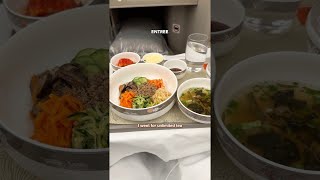 What I Ate Flying to Korea Business Class