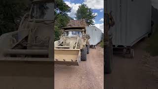 Tight fit for this #shippingcontainer and #unimog pulling to my #offgrid #goldmine