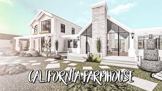 60k California Farmhouse Bloxburg Speedbuild #Trending #Bloxburg #Roblox