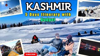 KASHMIR in WINTERS | ITINERARY, Stay \u0026 BUDGET | Kashmir HONEYMOON Trip | Gulmarg, Sonamarg, Pahalgam