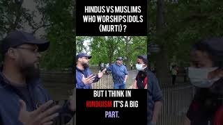 Hindus vs Muslims, who worships Idols (Murti)? | #shorts | Hashim | Speakers Corner | Hyde Park