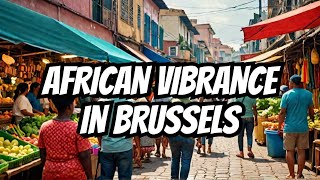 Brussels' Largest African Quartier: Explore Clémenceau Abattoir \u0026 Matongé District in 4K!