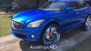 AceWhips.NET - Candy Blue Infiniti M37 on 30\