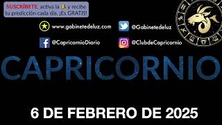 Horóscopo Diario - Capricornio - 6 de Febrero de 2025.