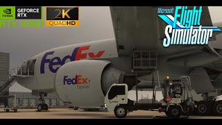 MSFS2020 2K Ultra Settings RTX4090 | PMDG 777F : CARGO   Chicago - Indianapolis |  KORD - KIND