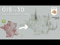 How to use BlenderGIS for Population Density 3D Maps