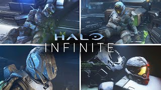 HALO INFINITE - All Spartan Deaths and Master Chief's Reactions (4K)