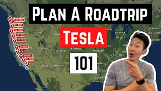 How to PLAN a Roadtrip in a TESLA or Electric Vehicle  (Using ABRP and Plugshare)