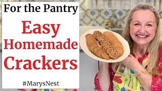 Easy SLICE and BAKE Healthy Crackers Recipe - Homemade Crackers Recipe from Scra