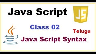 How to write java Script Syntax in Telugu | Java Script Syntax | VLR Training Class 02
